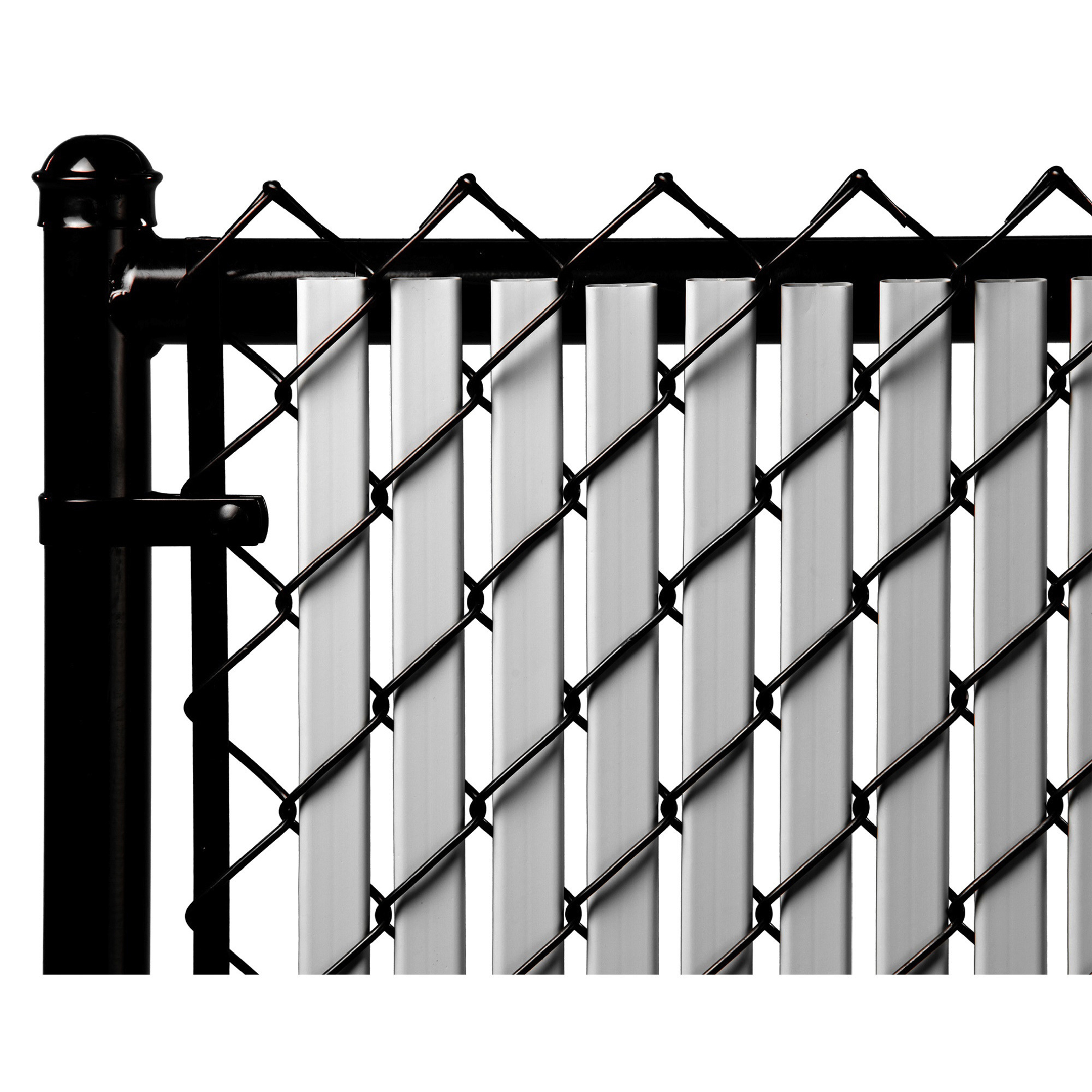 Tube Slats 6ft. Vertical Tube Privacy Slats, 82-Pc. Set, Gray, Covers 10 Linear Feet, Model# ST6GY